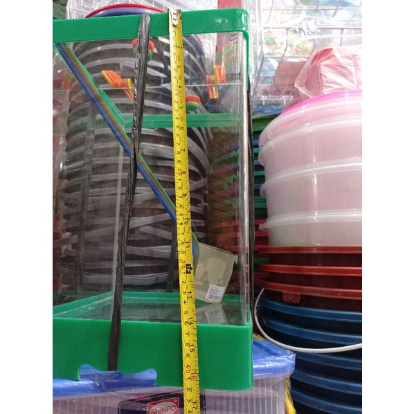 Akuarium es kelapa / es buah akrilik plus gayung