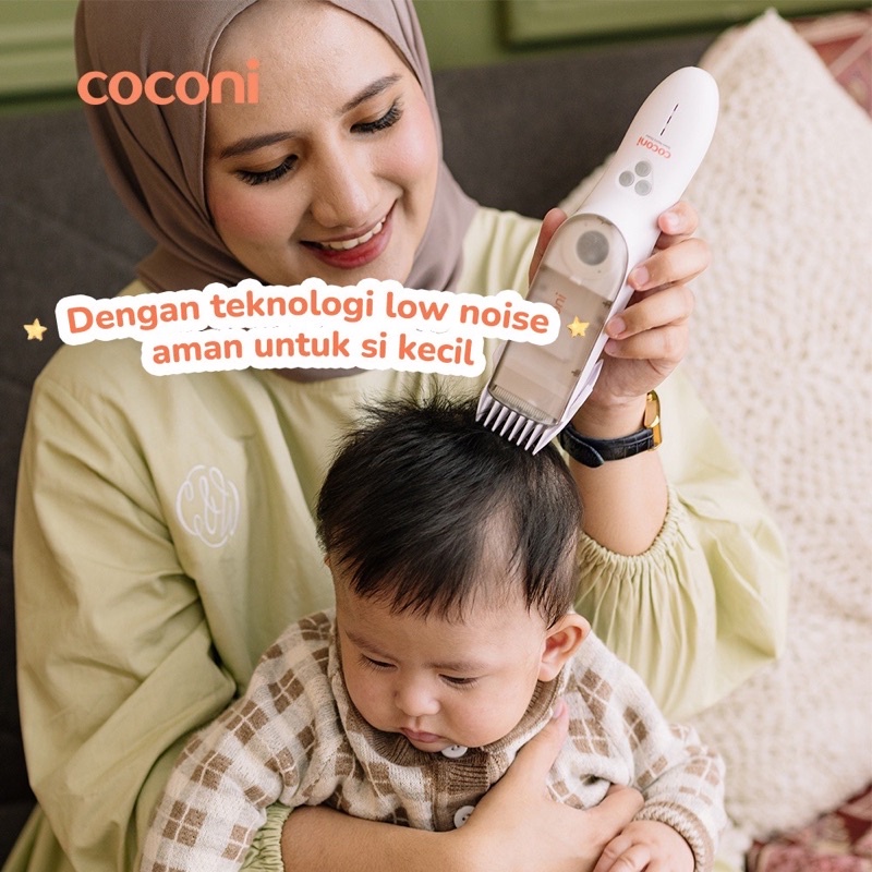 Coconi Vacuum Hair Clipper / Alat Cukur Rambut