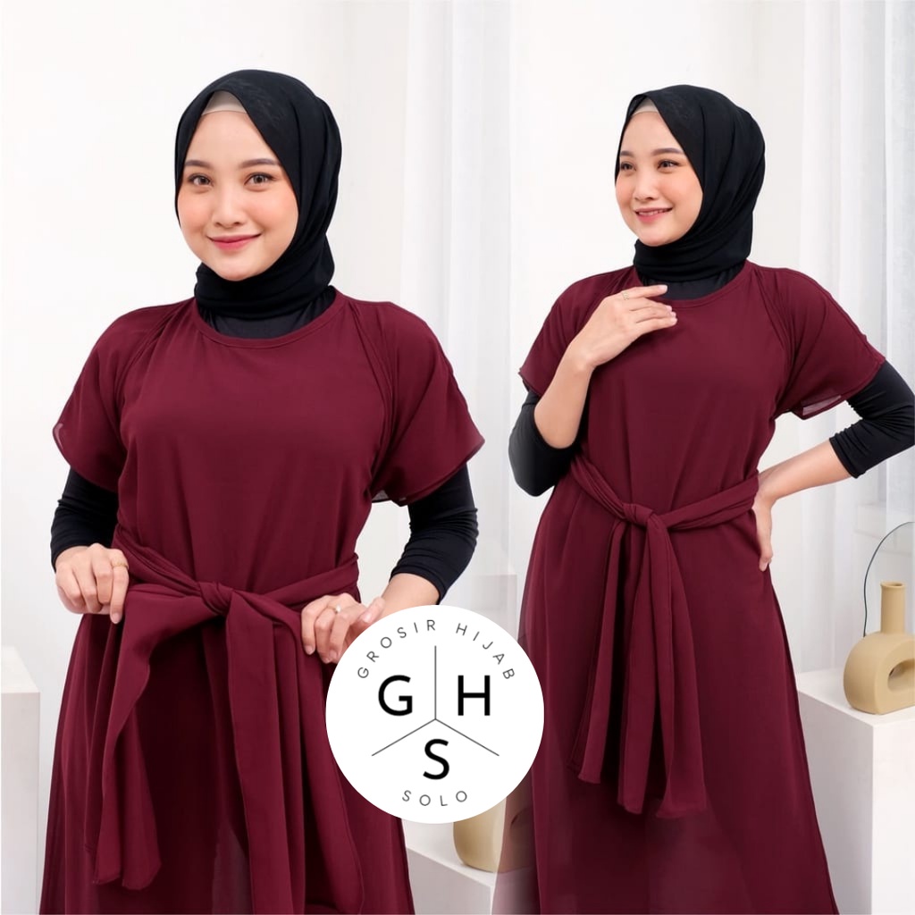 (DBY) GAMIS CIERA OVERSIZE ATASAN WANITA LONG DRESS CERUTI PREMIUM