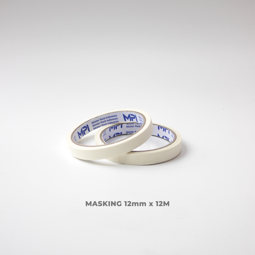 Masking Tape MPI 12mm x 12 meter- Lakban Kertas MPI 12mm x 12 meter