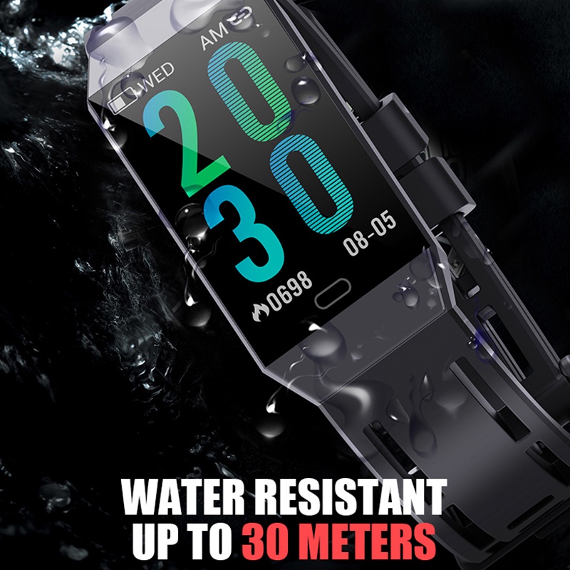 GARANSI✅Z27 Smart Watch 1.14inches Square Screen IP68 Waterproof Long Standby Notification Watches Heart Rate Monitor Fitness Tracker PK M6 M7 Smartband Band 7