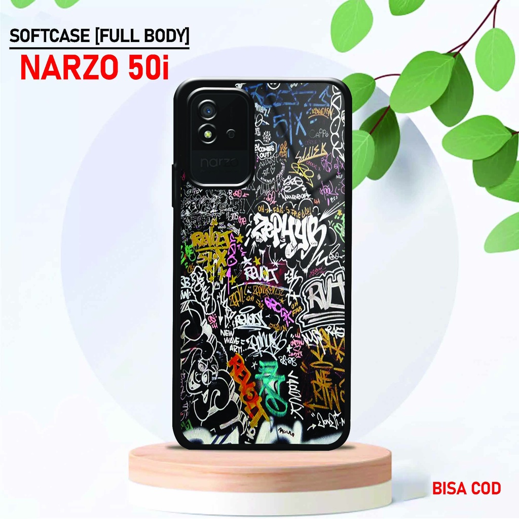Softcase Glossy Realme Narzo 50i - Fashion Case [ UC 61 ] Realme Narzo 50i - Softcase Mengkilat Real