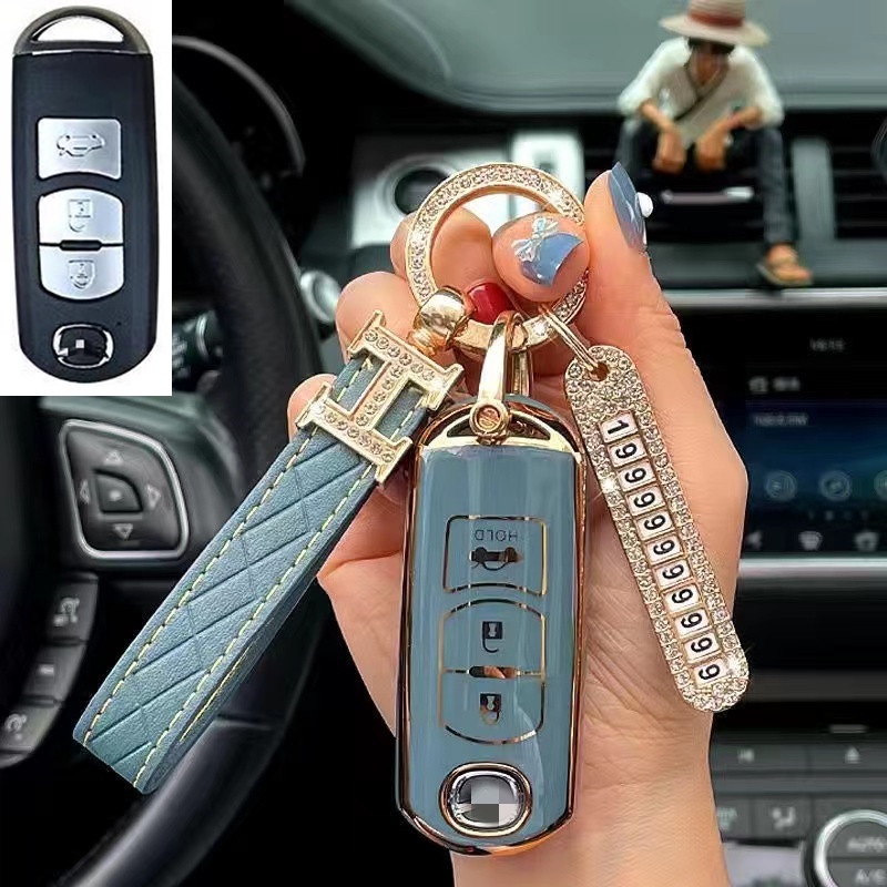 TPU car key cover is suitable for Mazda 2 3 5 6 2017 Cx-4 Cx-5 Cx-7 Cx-9 Cx-3 Cx 5 2/3 key smart key