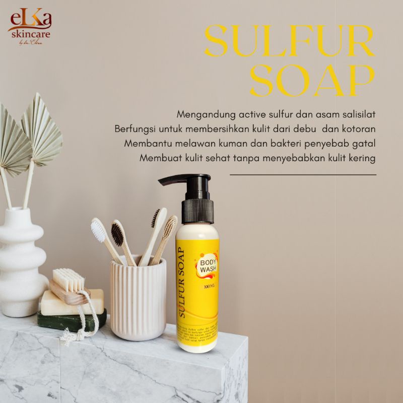 ELKA SKINCARE/SULFUR SOAP ELKA SKINCARE/SULFUR SOAP/SABUN SULFUR/SABUN SULFUR ELKA SKINCARE