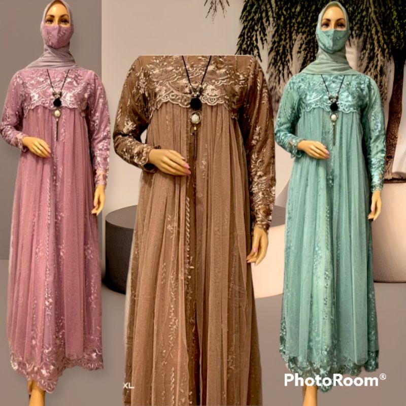 ANGEL DRESS BRUKAT TULLE / DRESS MUSLIM