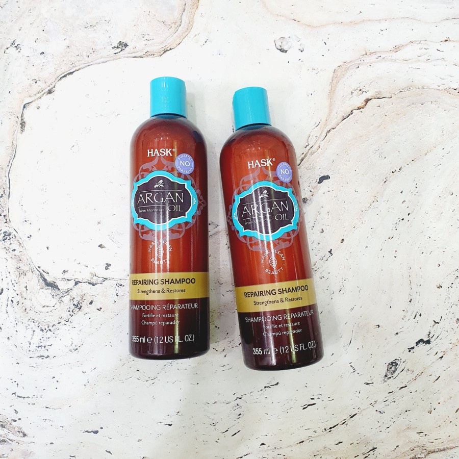 Jual HASK Argan Oil Repairing Shampoo 355ml | Shopee Indonesia