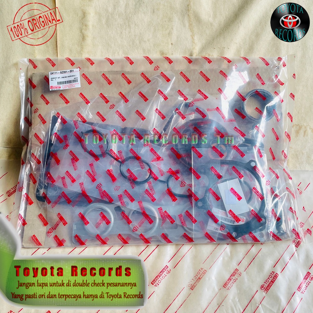 Paking Set Avanza, All New Xenia, Rush & Terios 2006-2015 Mesin 1300cc & 1500cc Engine Overhaul Pack