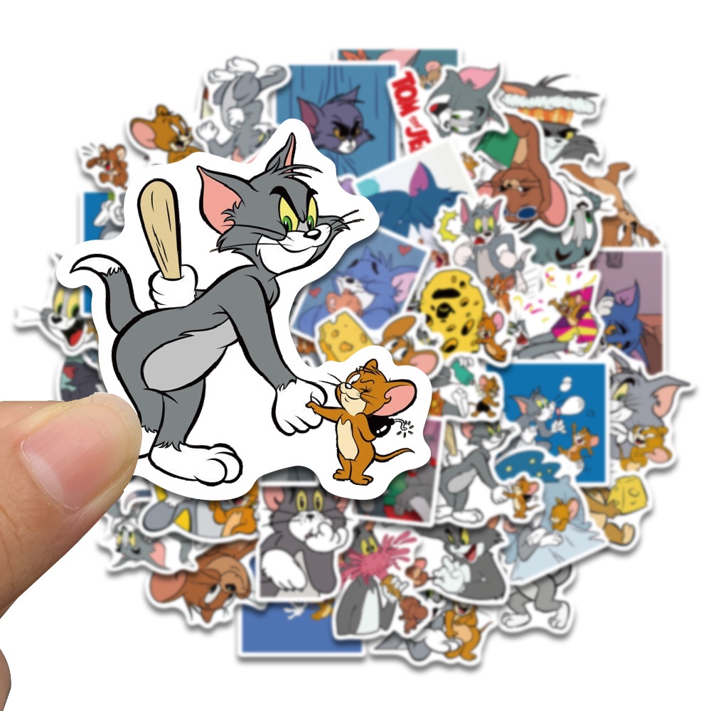 

Stiker Kartun Anime Tom and Jerry isi 25 pcs