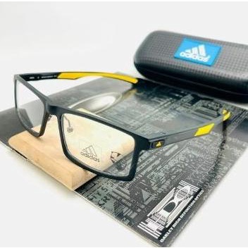 FRAME KACAMATA MINUS ANTI RADIASI ADIDAS BLACK YELOW BREADBOX RX ALLOY RGH69N46Y4I