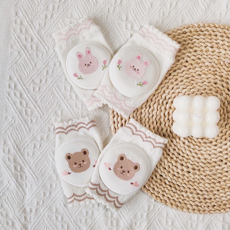 korean baby bear &amp; bunny kneepad / pelindung lutut baby/lutut bayi