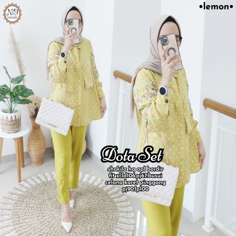 DOTA SET/SETELAN WANITA SHAKILA HQ APLL BORDIR