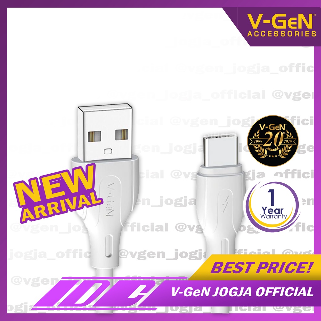 Kabel Type C V-GeN VGC-03 3A QC3.0 Fast Charging 1 Meter