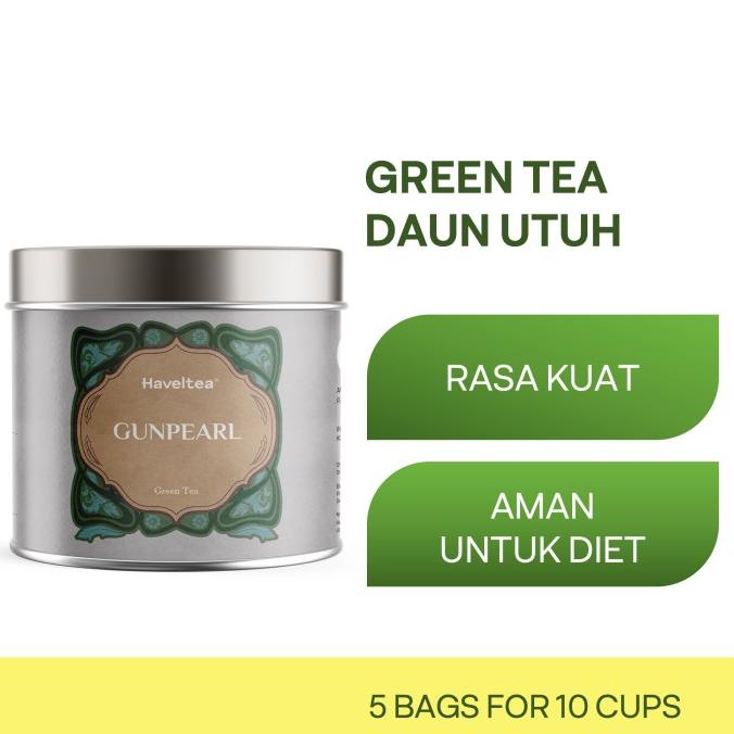 

[COD] GUNPEARL | Mini Tin | Haveltea | Green Tea | Teh Hijau Assamica [COD]