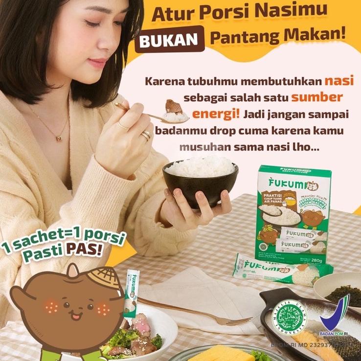 

10.10 SALE FUKUMI BERAS PORANG BOX SACHET @7pcs x 40gr - (HALAL/BPOM) - BERAS DIET - SHIRATAKI KONJAC RICE - MURAH 