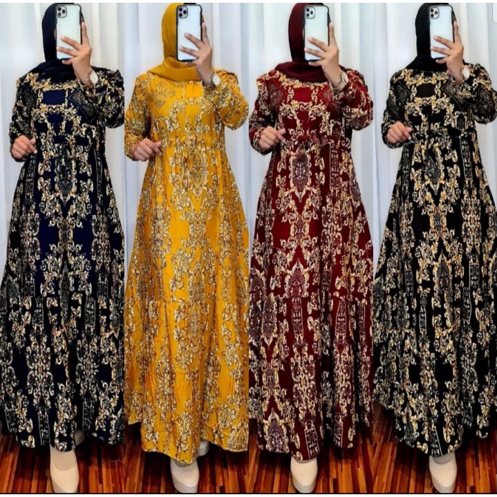 GAMIS KEKINIAN BUSUI MURAH TEBAL JUMBO /GAMIS MOTIF SULTAN/GAMIS JUMBO BAHAN JERSEY/GAMIS ELEGAN KEK