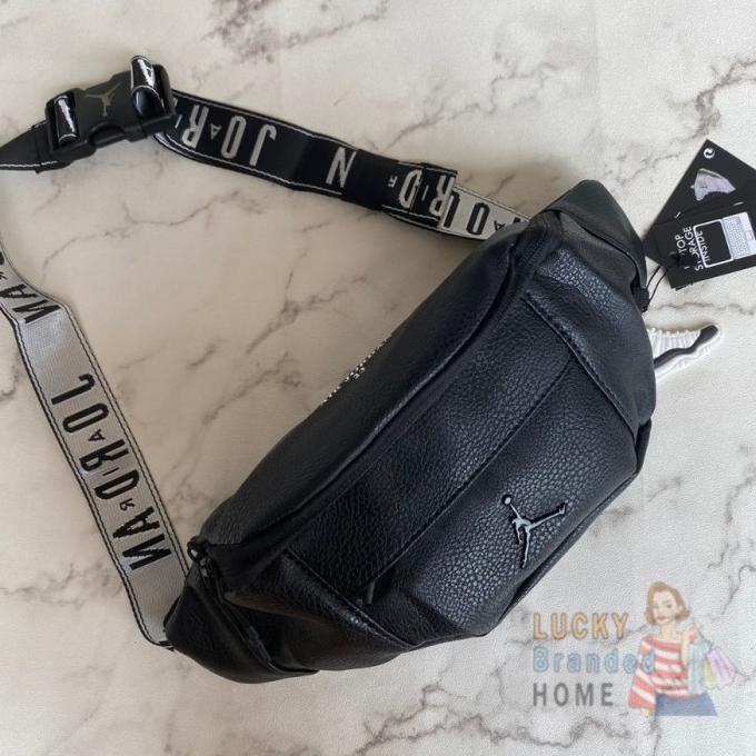Nike Air Jordan Belt Bag - Waistbag Logo Leather Black Tas Nike