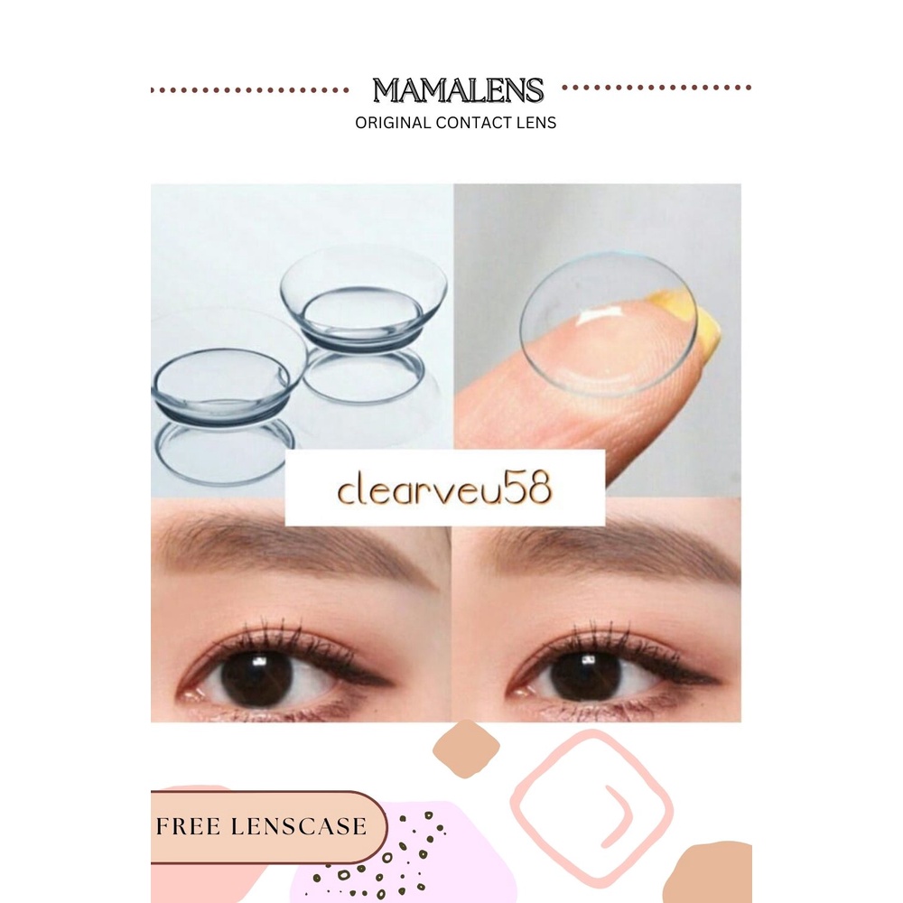 Softlens Bening Clearvue Minus 0.50 SD 15.00 - Free Lenscase