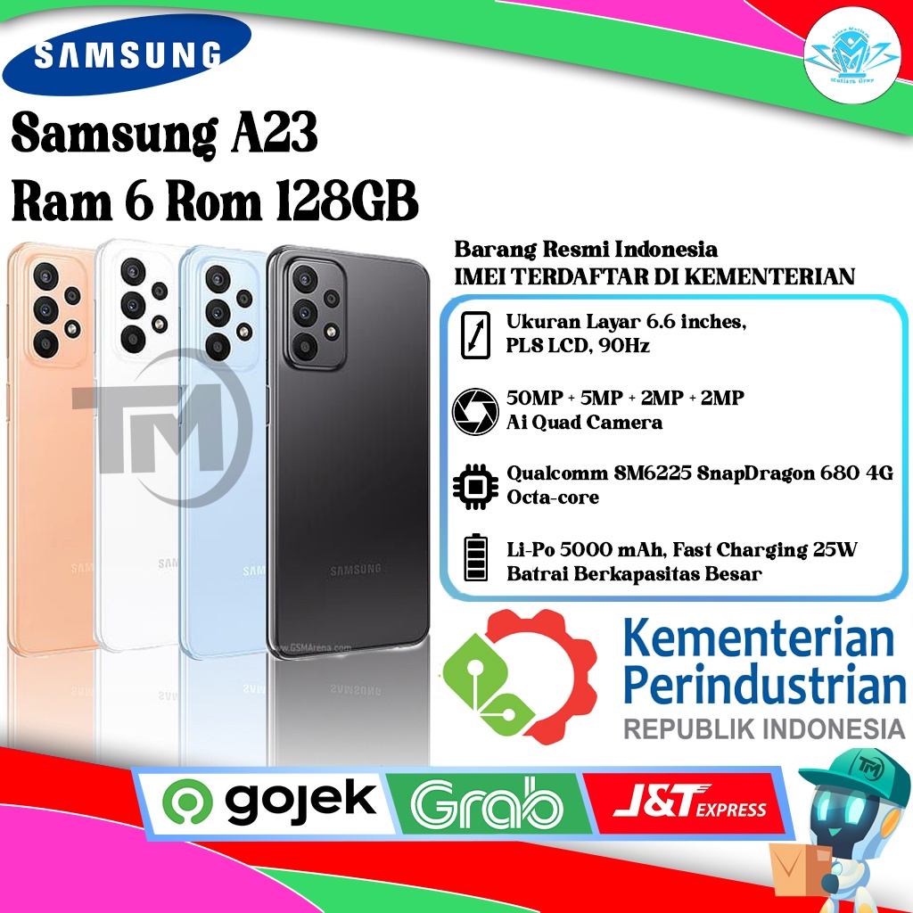 Samsung A23 Ram 6 Rom 128GB