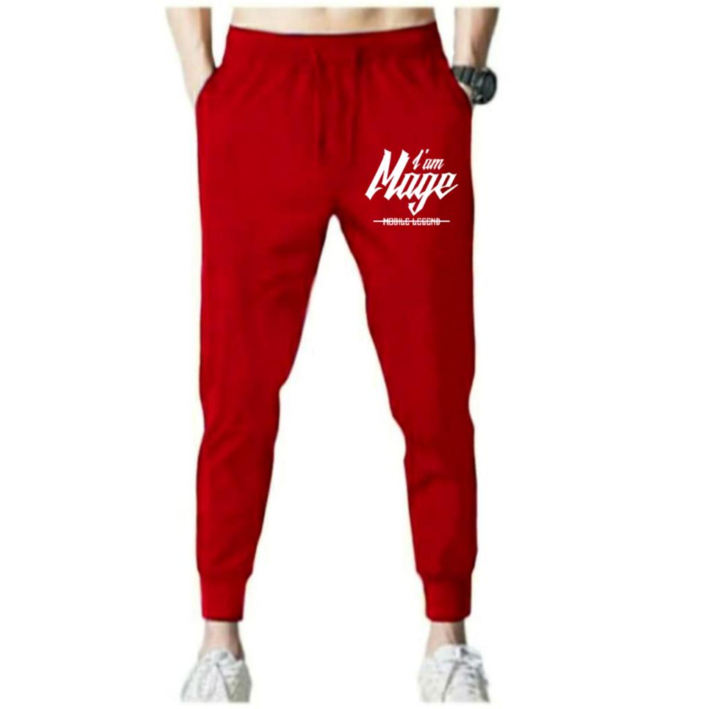 CELANA PANJANG JOGGER I AM MAGE BAHAN FLEECE TEBAL / NYAMAN DIPAKAI KUALITAS BAGUS