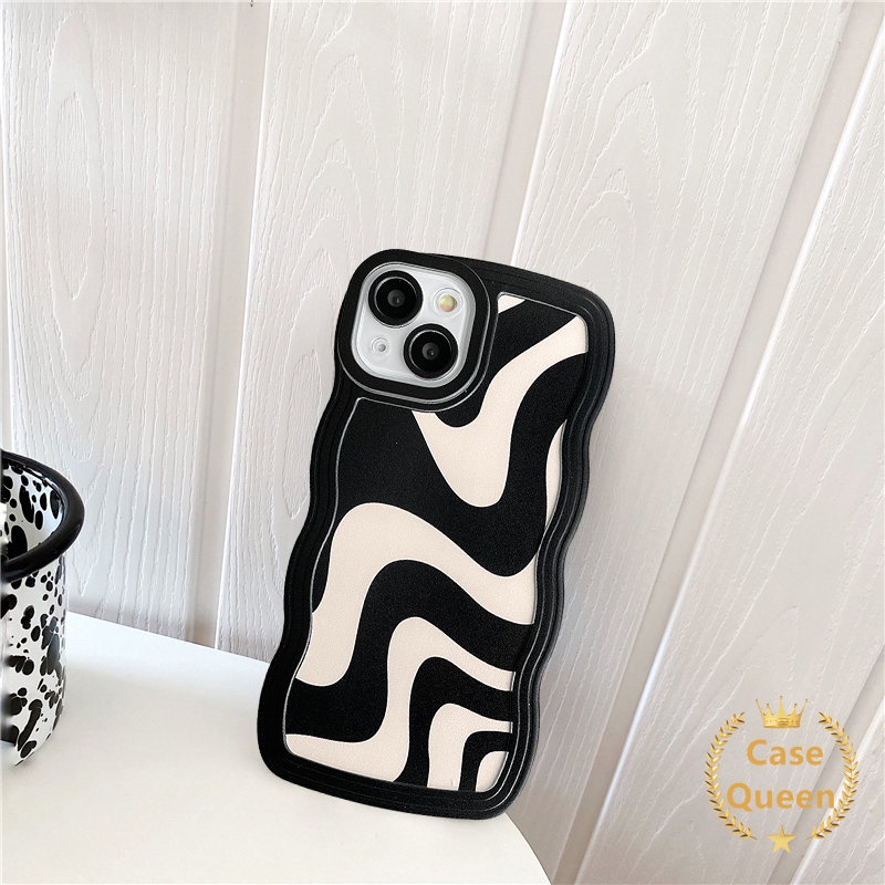 Casing Realme C53 10 C15 C11 2020 C25 C12 C35 C25s C21Y C25Y C20 C11 2021 C3 C20A Realme 9i 6i 5i 5 5s C1 C2 Art Zebra Pattern Wavy Edge Soft TPU Phone Case Cover