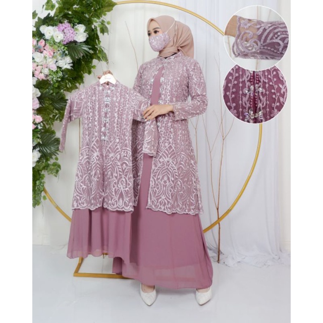 GAMIS EVIOLA // BAHAN TILLE BORDIR MIX CERUTY BABYDOLL HIASAN PAYET // By Aleeta