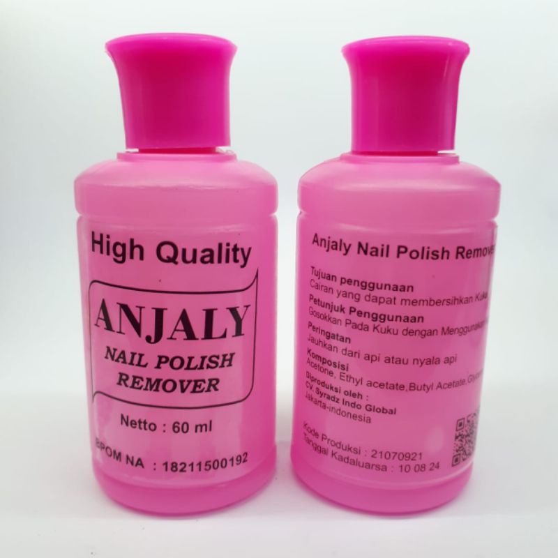 𝘈𝘉𝘎✰ Pembersih Kutek Anjaly 40ML / Nail Polish Anjaly Remover / Penghapus Cat Kuku / Pembersih Kutek 1238