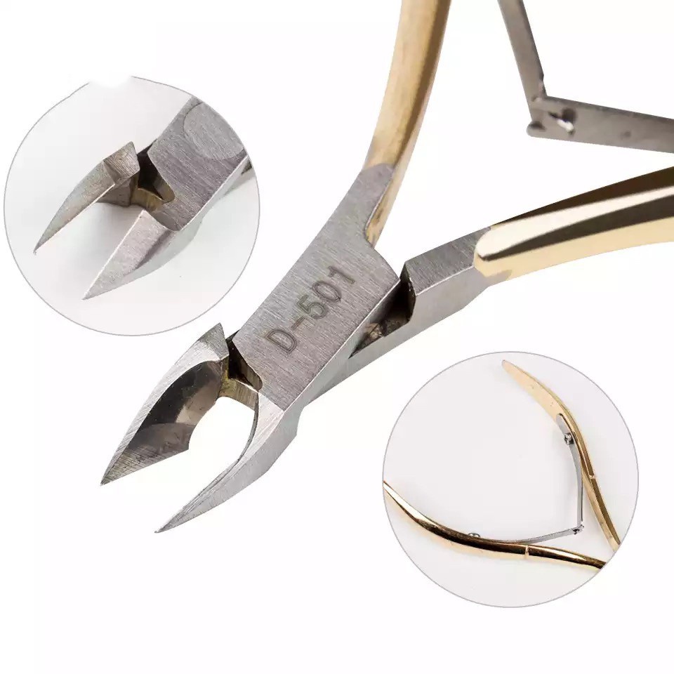 （COD）1pc Gunting Kuku Kutikula Bahan Stainless Steel Untuk Manicure