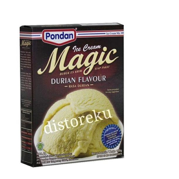 

10.10 Promo Brand bubuk es krim instan DUREN PONDAN ICE CREAM MAGIC DURIAN 160gr 