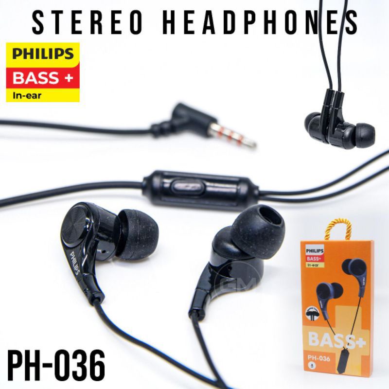 (ba) HF/Headsfree Headset PHILIPS Seri QP-036 Bas++