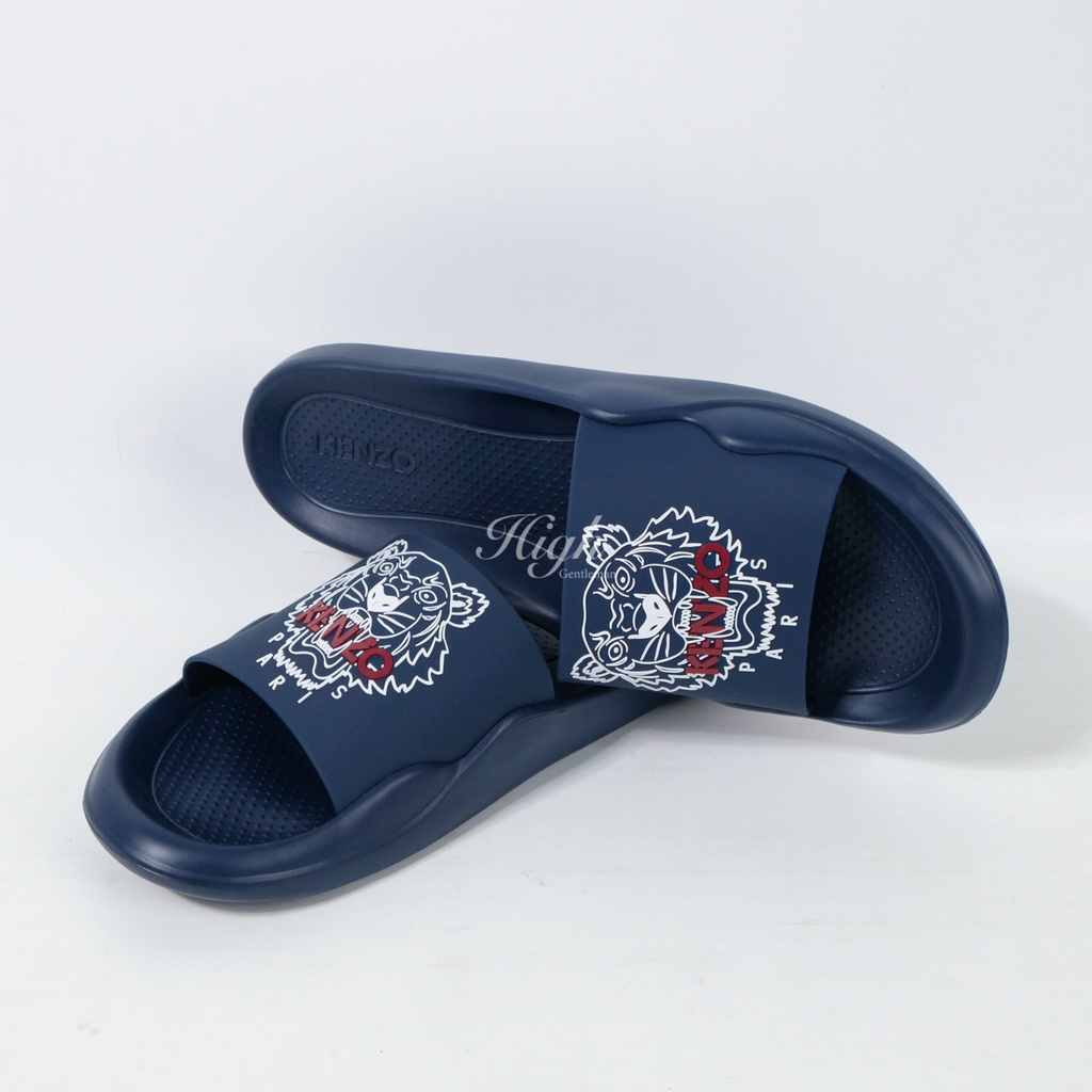 Knzo FW22 Tiger Slides Midnight Blue 100% Original