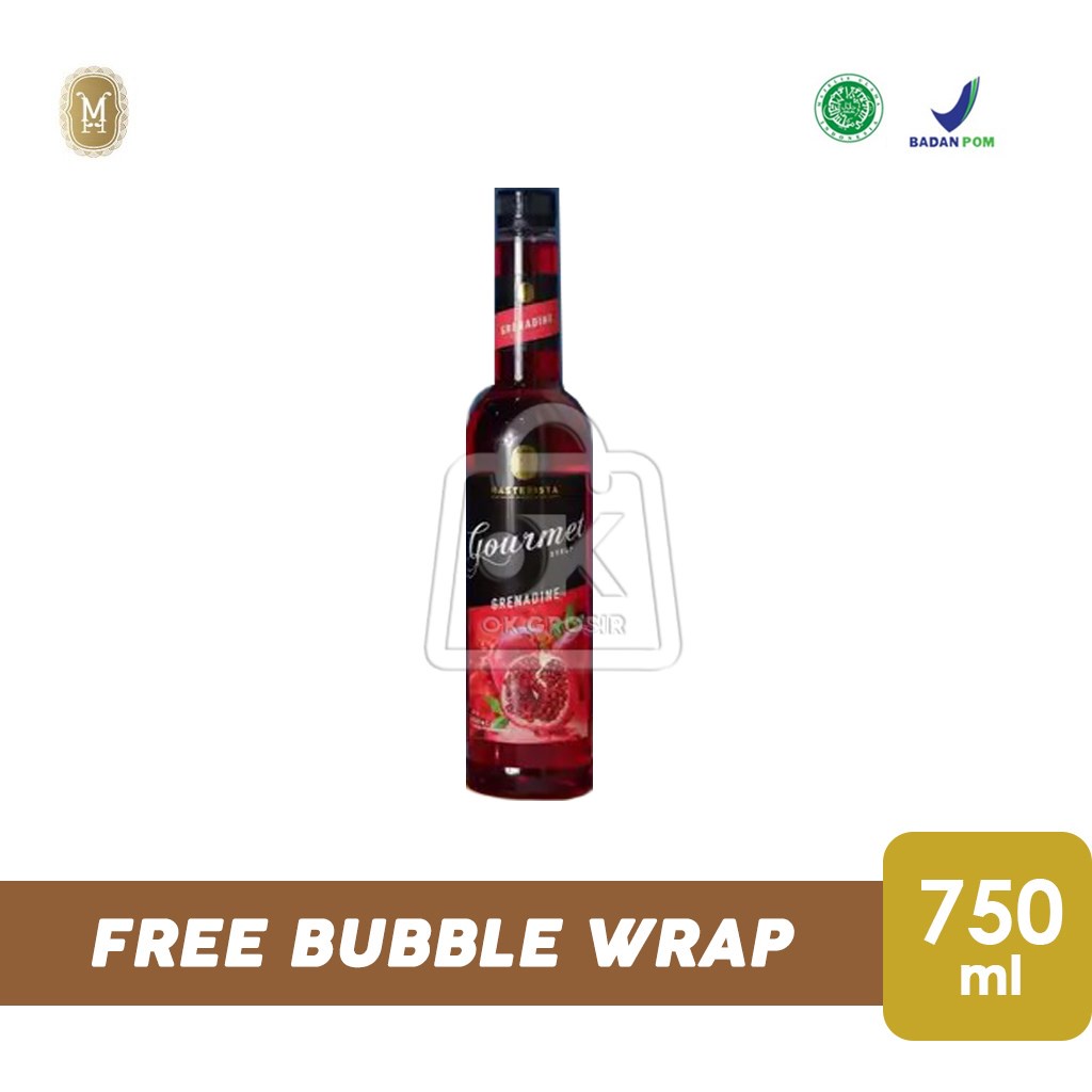 Jual Grenadine Syrup Sirup Masterista (Botol Plastik 750ml) Shopee