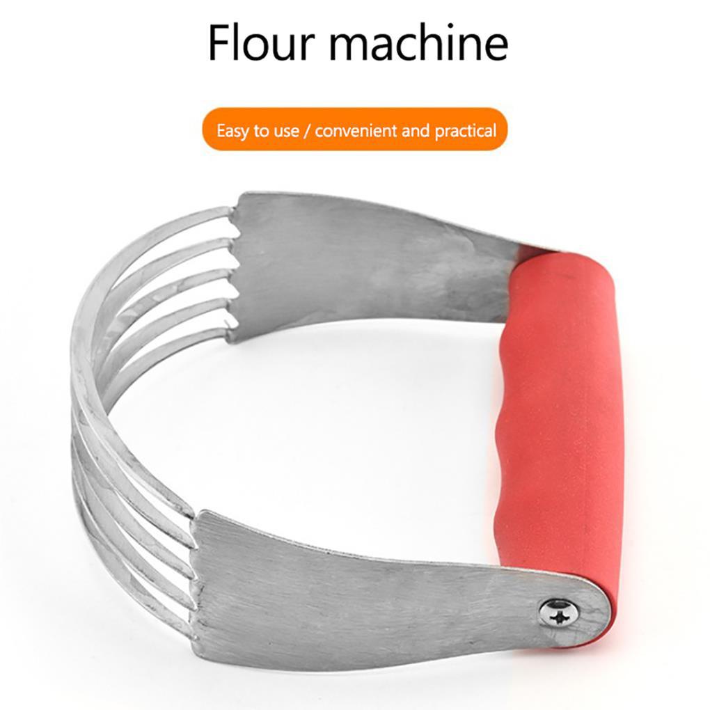 Pastry Slicer Flexible Tajam Tahan Aus Blender Tangan Pengaduk Adonan Pegangan Karet Penyimpanan Nyaman Kekuatan Yang Baik Untuk Baking