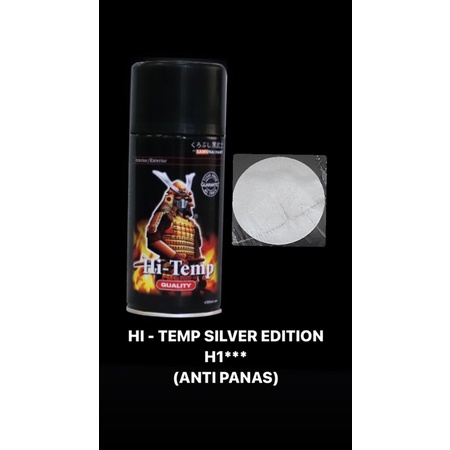 CAT SEMPROT SAMURAI PAINT 300ML HI-TEMP SILVER (ANTI PANAS) H1*** - PYLOX PILOK SAMURAI ANTI PANAS W