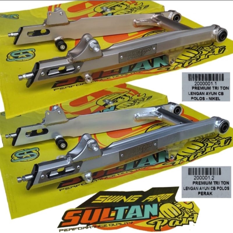 Swing arm Arem K2R Sultan part triton warna titan Titanium model Kaze pnp CB