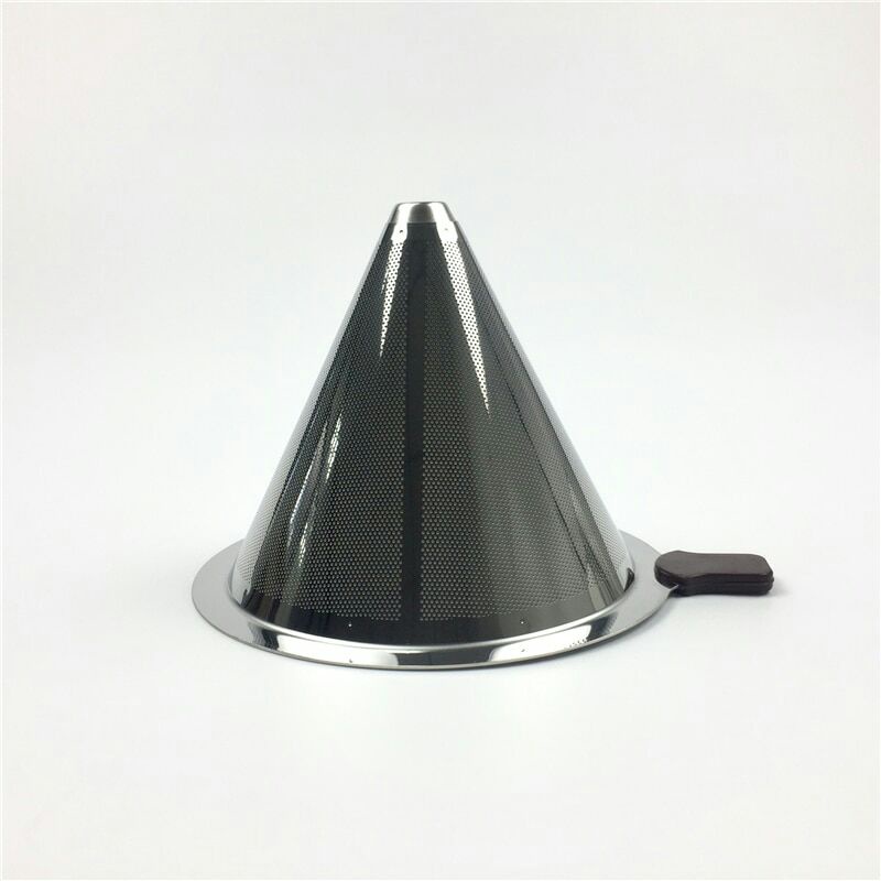 Filter Penyaring Kopi V60 Cone Coffee Dripper Filter Size Medium f-402 Silver