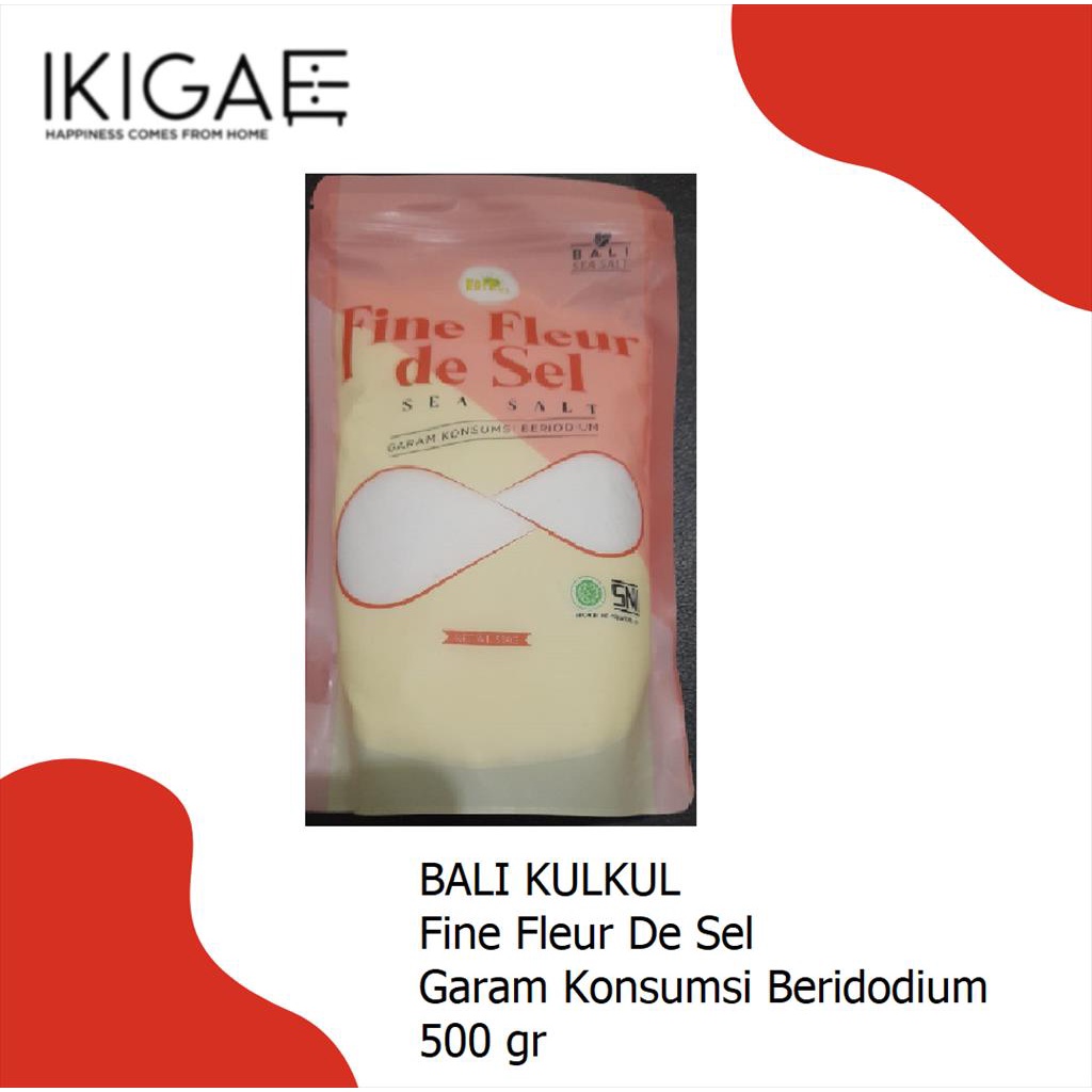 NATURAL BALI KULKUL GARAM  BERIODIUM [PREMIUM]  / SEA SALT 500 GR