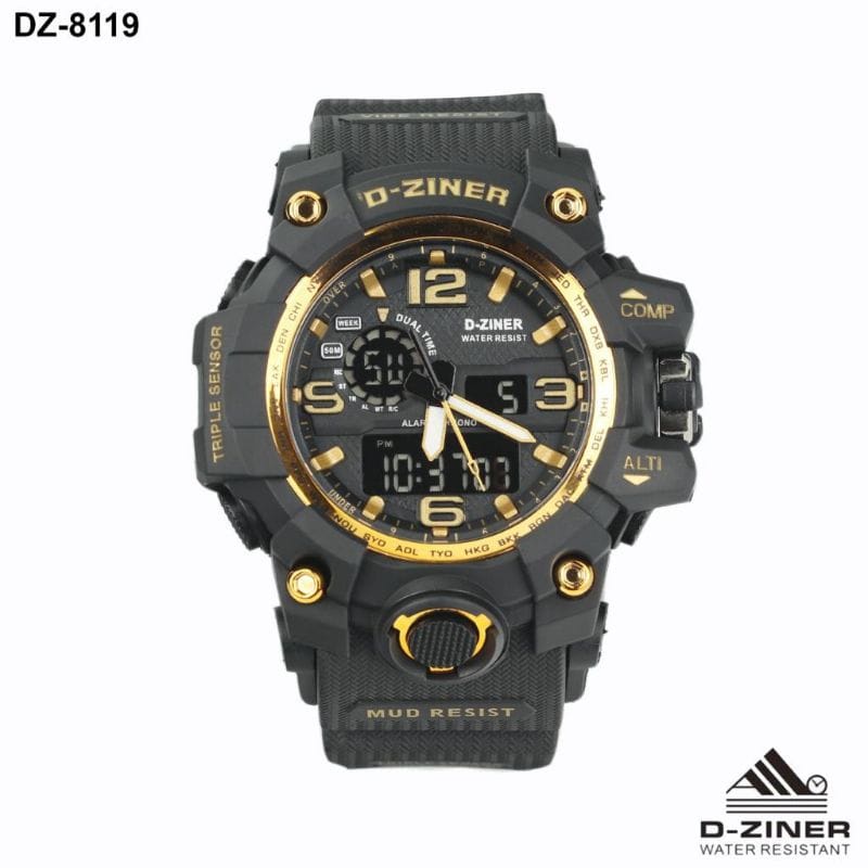 JAM TANGAN PRIA DZINER 8119 D-ZINER 8119 ORIGINAL ANTI AIR