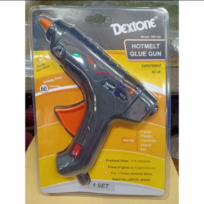 

[Paket]Glue Gun 60W Besar Dextone + 1Kg Isi Lem Besar Blackfoot Kuning 021