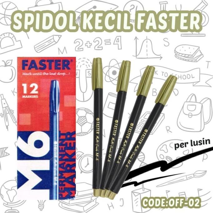 

(COD) Spidol Kecil Faster M6 1box isi 12pcs OFF-02 EKSLUSIF Kode 1041