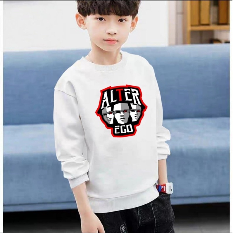 BAJU KAOS SWEATER EGO ANAK LAKI LAKI ATASAN KIDS LENGAN PANJANG PREMIUM