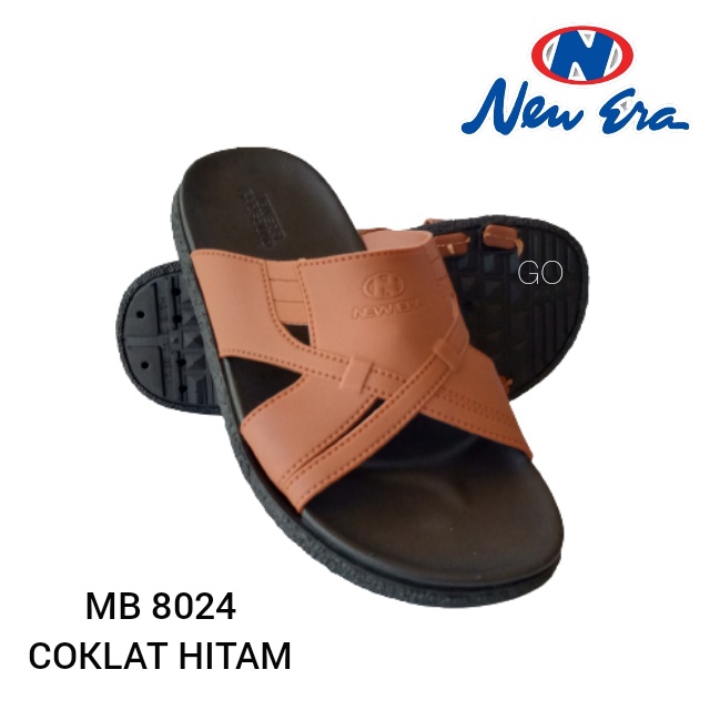 gof NEW ERA MB 8024 Sandal Slop Karet Sendal Karet Pria Terbaru Keran Size 39/43