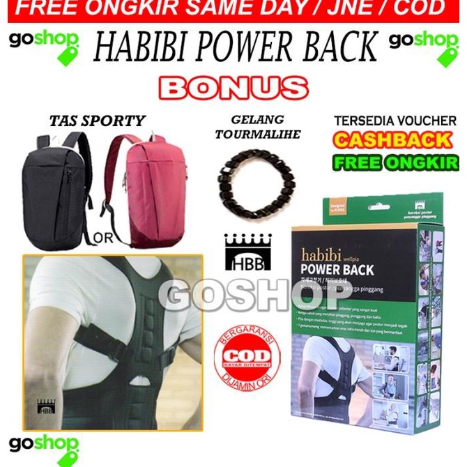 Habibi Power Back Koreksi postur / penyangga pinggang