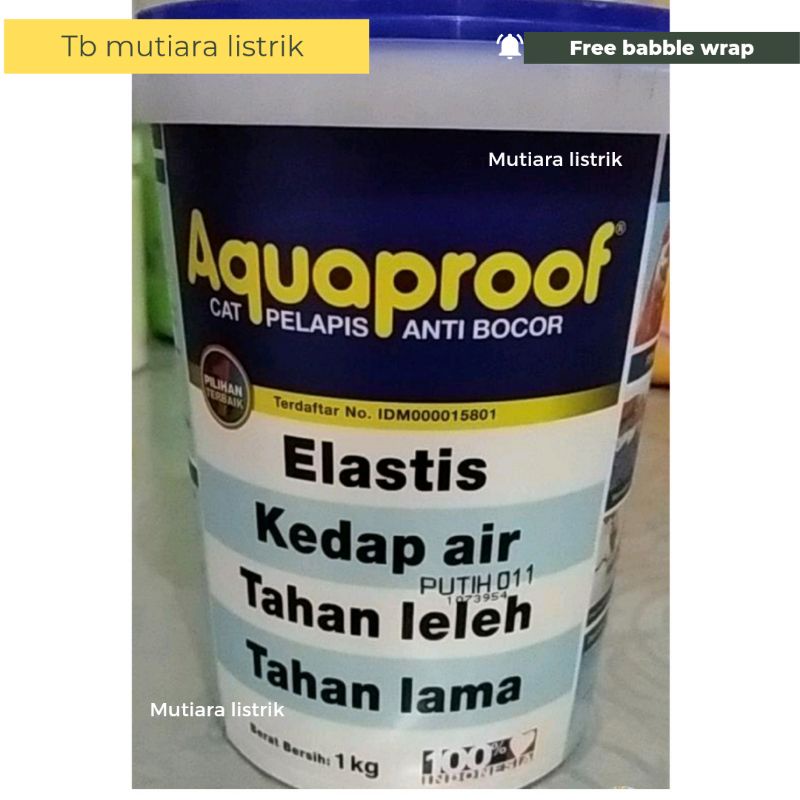 Aquaproof cat anti bocor 1kg Waterproofing Aquaproof Cat pelapis Anti Bocor Waterproof