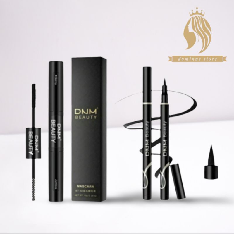NEW 100%0ri DNM Black 4D Silk Fiber Lash Mascara Thick Lengthening Eye Lashes Waterproof / DNM Water