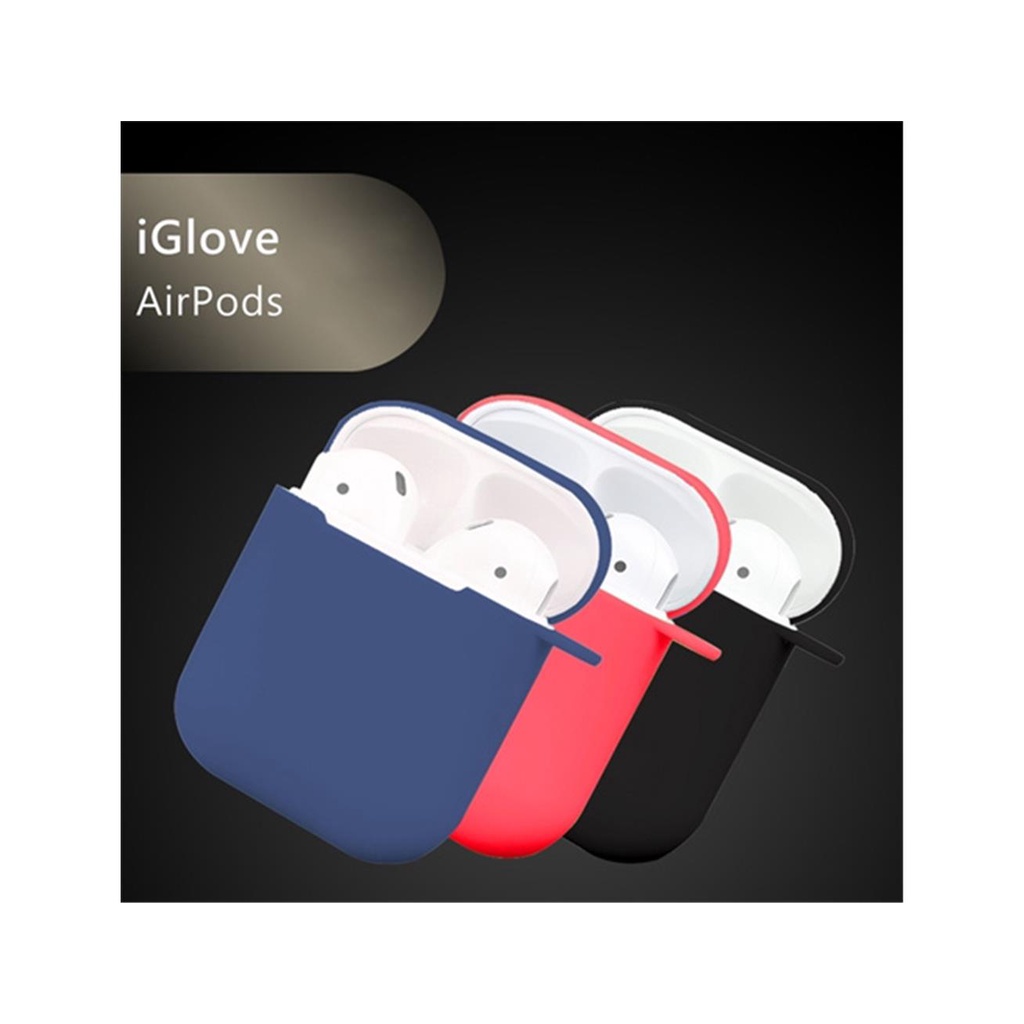 WIWU iGLOVE SOFT case AIRPODS / AIR PODS GENERASI 1 / GENERASI 2 (1 set isi 3 case)