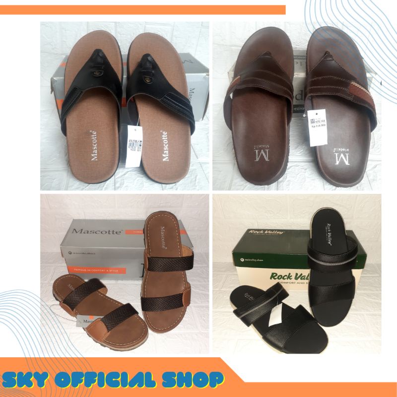 Sandal Pria Original Sendal Cowok Branded Mascotte Casual dan Formal Original