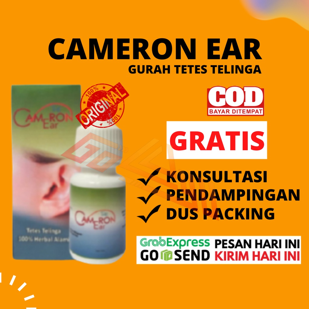 (Original) The cameron ear / gurah tetes telinga / gurah herbal / obat tetes telinga 15ml Exp Lama