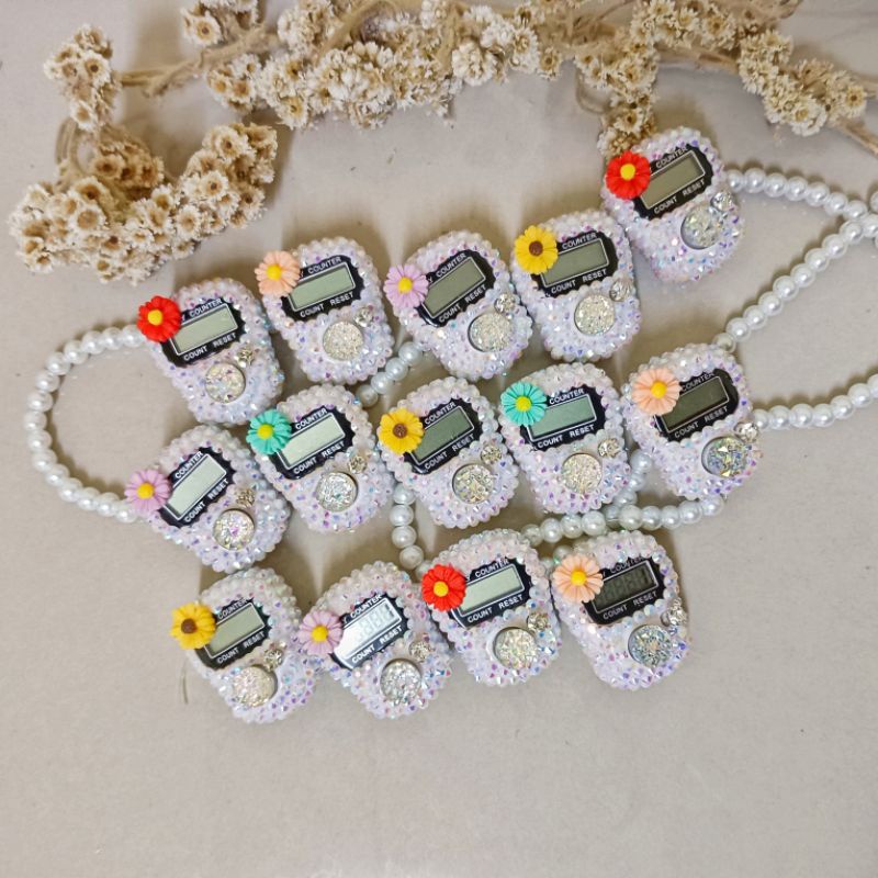 Tasbih digital swarovski Cincin Gelang-Edisi Flower