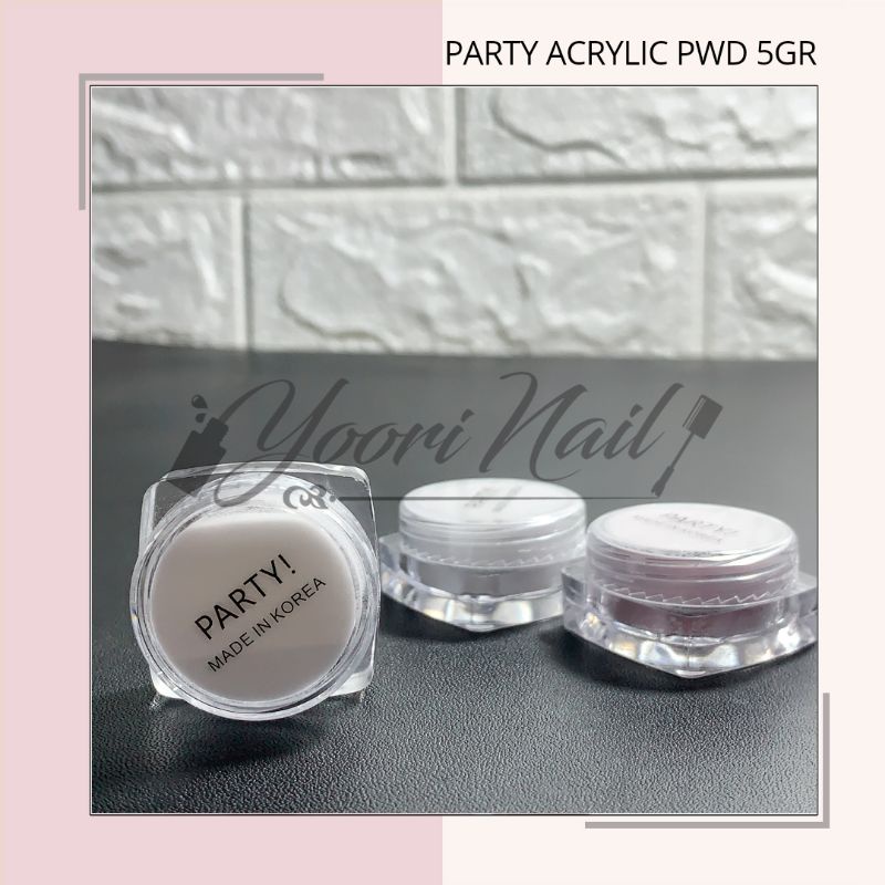 PARTY Acrylic powder bubuk acrylic bubuk 3d party halal acrylic polymer