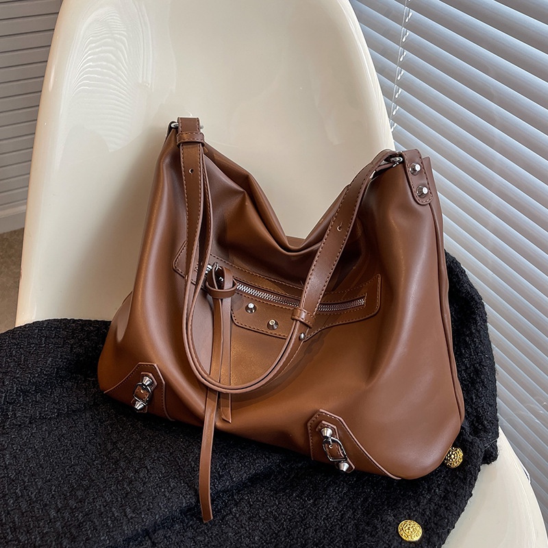 Tas Tote Bag Wanita Kulit Sintetis Elegan